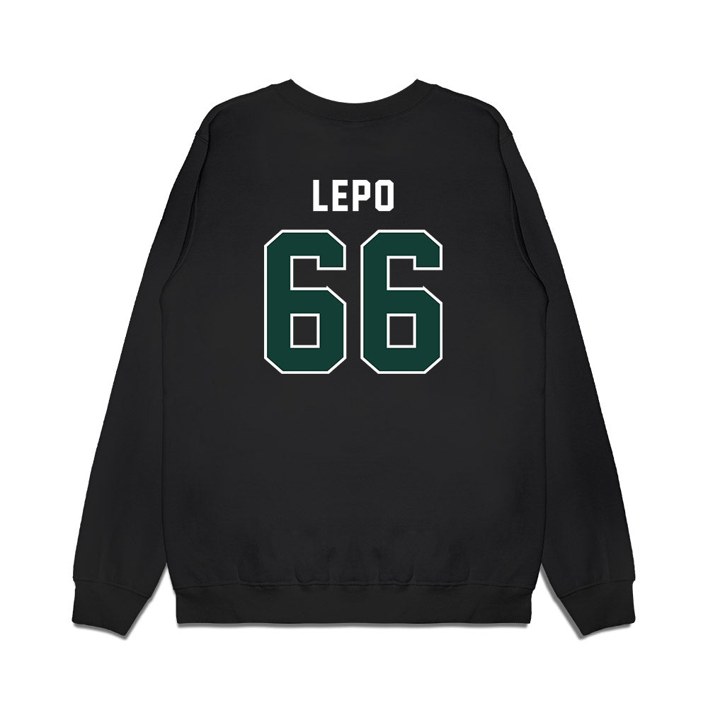 Michigan State - NCAA Football : Ashton Lepo - Vintage Helmet Premium Crewneck Sweatshirt-1