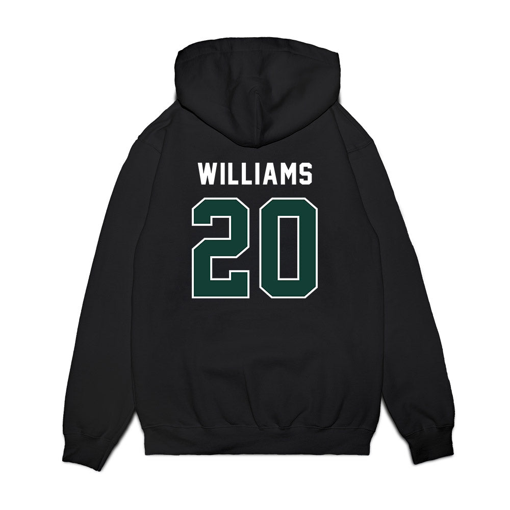 Michigan State - NCAA Football : Keshawn Williams - Vintage Helmet Premium Hooded Sweatshirt-1