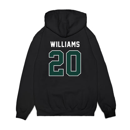 Michigan State - NCAA Football : Keshawn Williams - Vintage Helmet Premium Hooded Sweatshirt-1