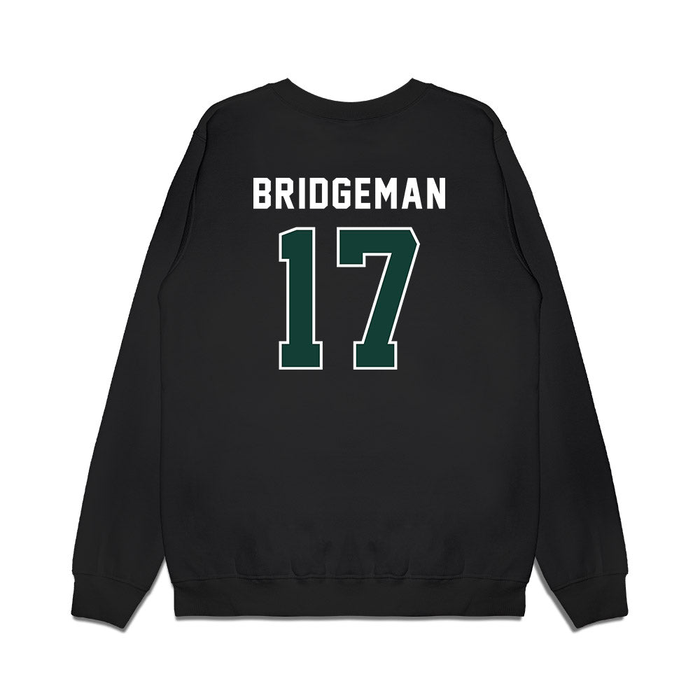 Michigan State - NCAA Football : Semaj Bridgeman - Vintage Helmet Premium Crewneck Sweatshirt-1