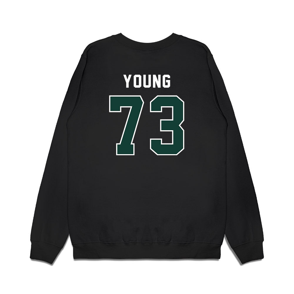 Michigan State - NCAA Football : Rustin Young - Vintage Helmet Premium Crewneck Sweatshirt-1