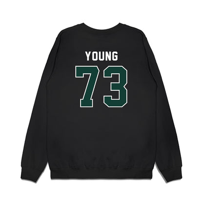 Michigan State - NCAA Football : Rustin Young - Vintage Helmet Premium Crewneck Sweatshirt-1
