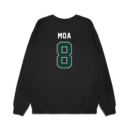 Michigan State - NCAA Football : Aisea Moa - Vintage Helmet Premium Crewneck Sweatshirt-1
