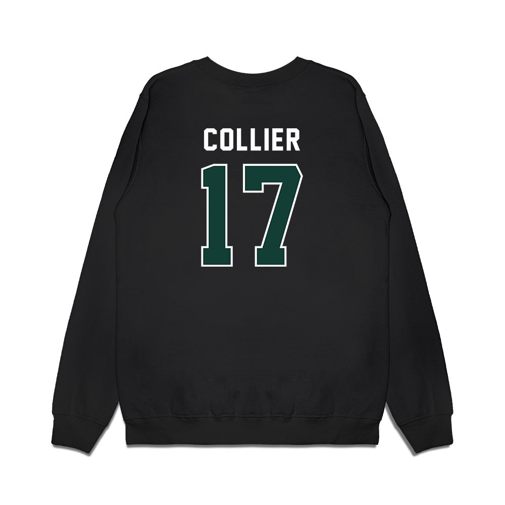 Michigan State - NCAA Football : Braylon Collier - Vintage Helmet Premium Crewneck Sweatshirt-1
