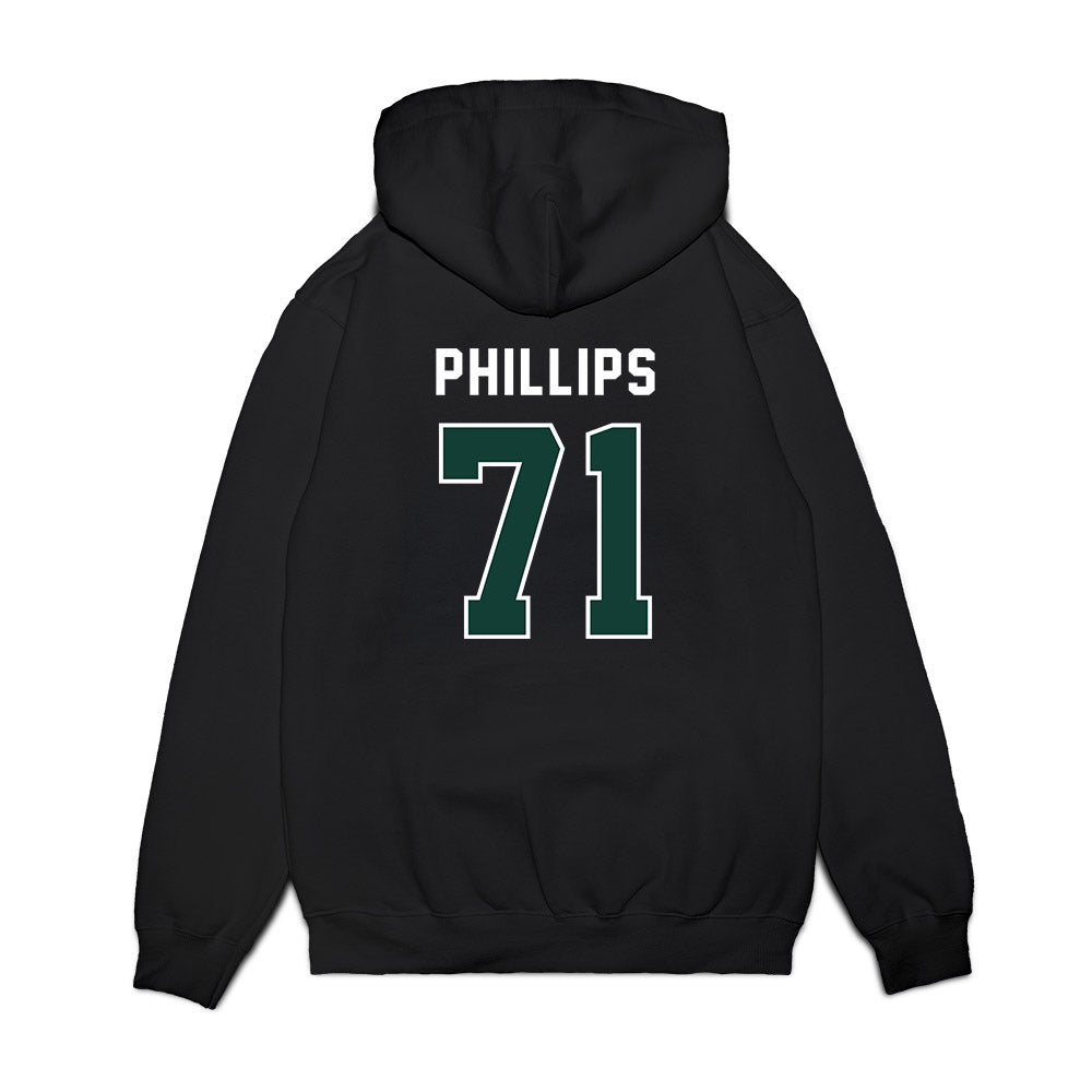 Michigan State - NCAA Football : Kristian Phillips - Vintage Helmet Premium Hooded Sweatshirt-1