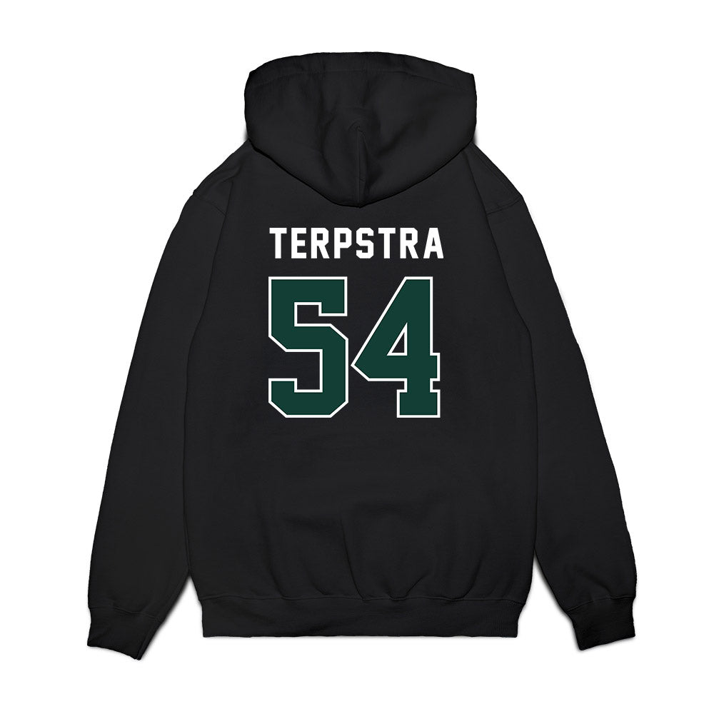 Michigan State - NCAA Football : Cooper Terpstra - Vintage Helmet Premium Hooded Sweatshirt-1