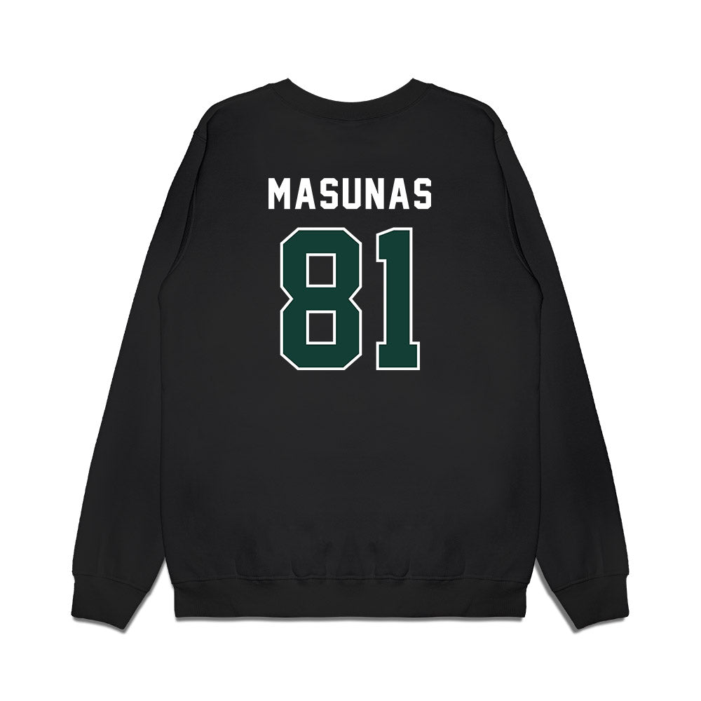 Michigan State - NCAA Football : Michael Masunas - Vintage Helmet Premium Crewneck Sweatshirt-1