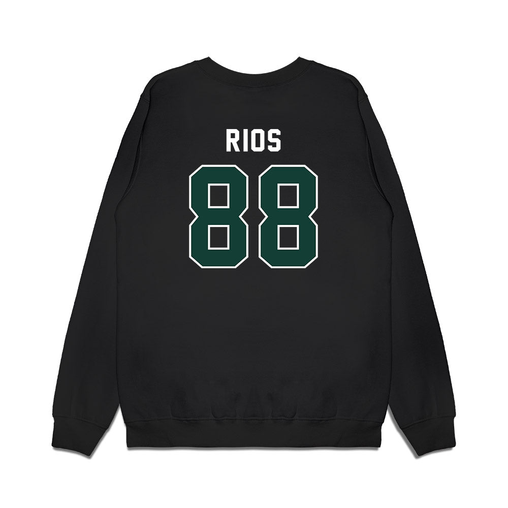 Michigan State - NCAA Football : Kai Rios - Vintage Helmet Premium Crewneck Sweatshirt-1