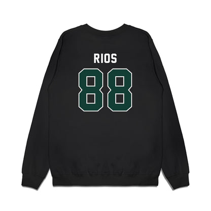 Michigan State - NCAA Football : Kai Rios - Vintage Helmet Premium Crewneck Sweatshirt-1