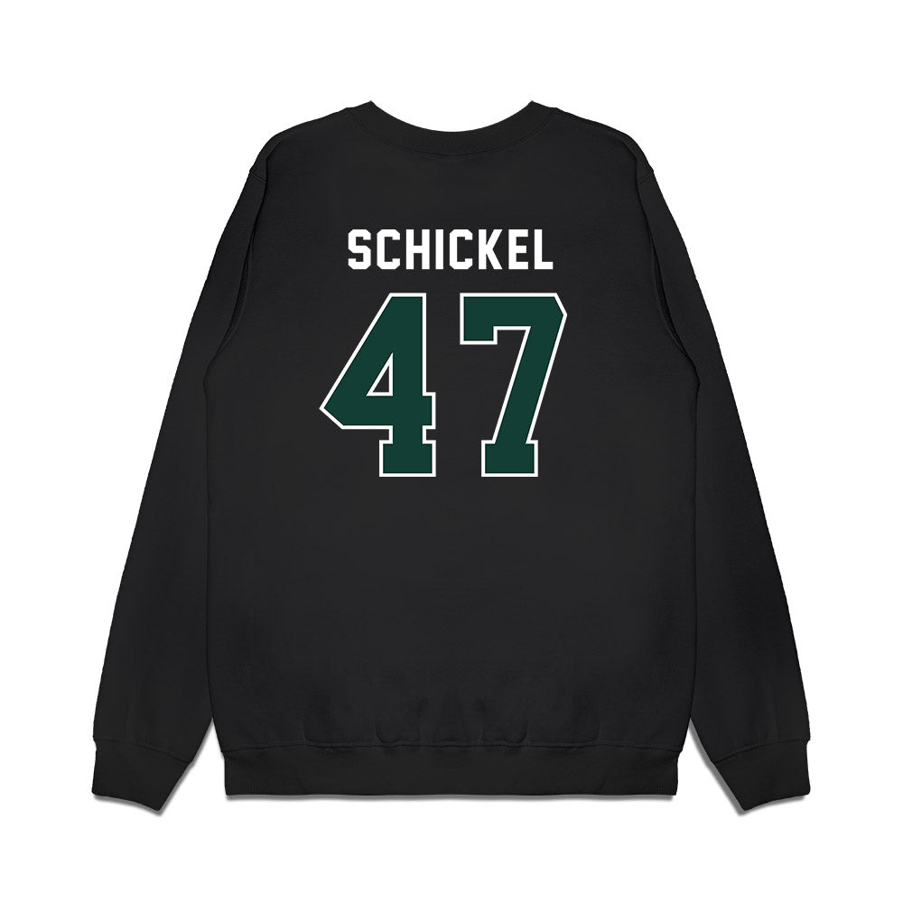 Michigan State - NCAA Football : Kaden Schickel - Vintage Helmet Premium Crewneck Sweatshirt-1
