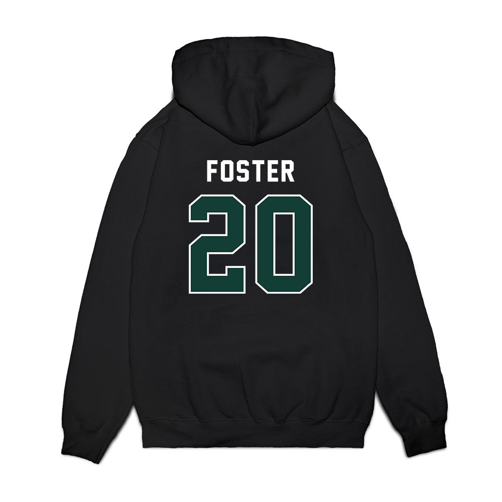 Michigan State - NCAA Football : Shawn Foster - Vintage Helmet Premium Hooded Sweatshirt-1