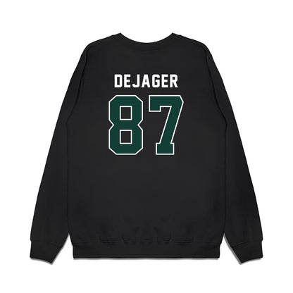 Michigan State - NCAA Football : Luke DeJager - Vintage Helmet Premium Crewneck Sweatshirt-1