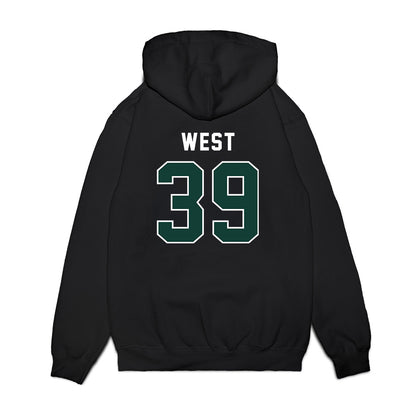 Michigan State - NCAA Football : Elisha West - Vintage Helmet Premium Hooded Sweatshirt-1