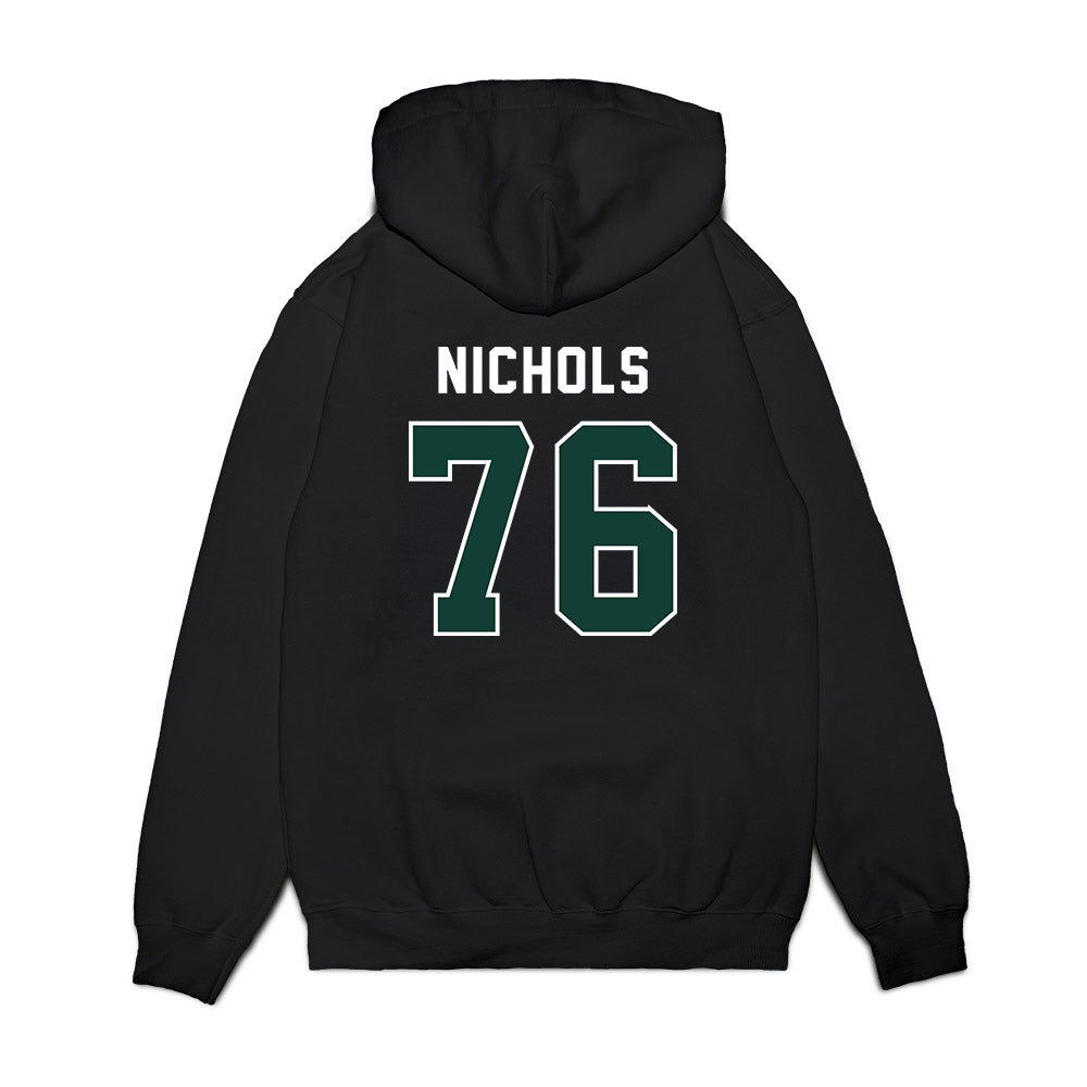 Michigan State - NCAA Football : Drew Nichols - Vintage Helmet Premium Hooded Sweatshirt-1