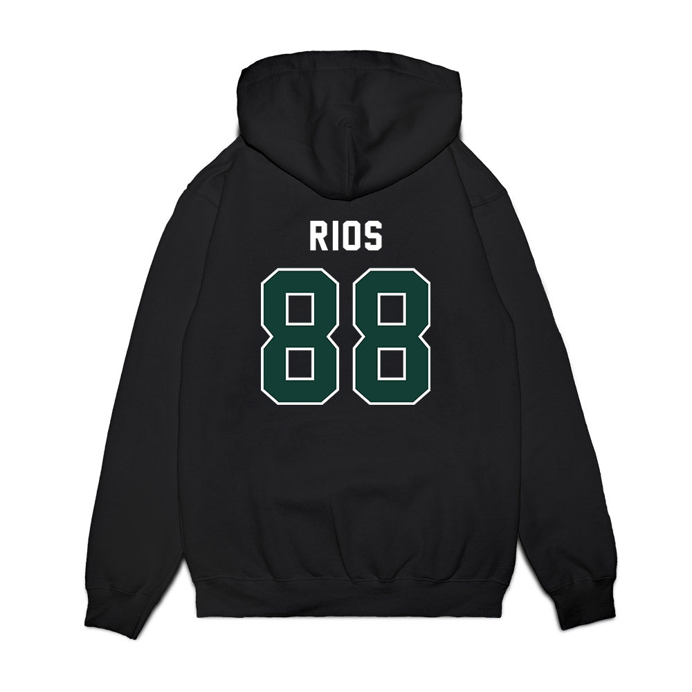 Michigan State - NCAA Football : Kai Rios - Vintage Helmet Premium Hooded Sweatshirt-1