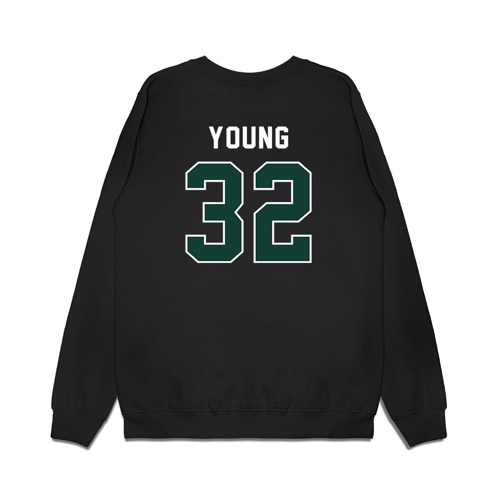 Michigan State - NCAA Football : Evan Young - Vintage Helmet Premium Crewneck Sweatshirt-1