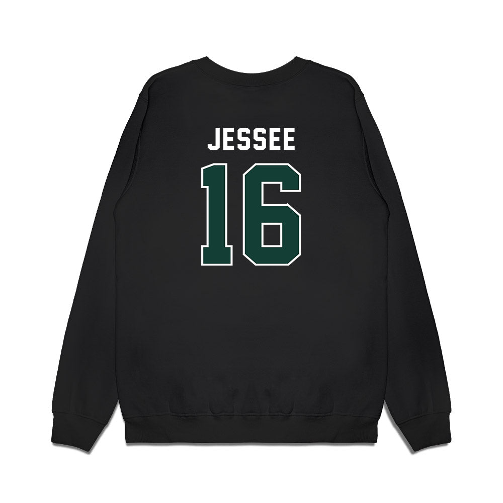 Michigan State - NCAA Football : Ryland Jessee - Vintage Helmet Premium Crewneck Sweatshirt-1