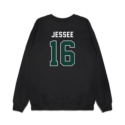 Michigan State - NCAA Football : Ryland Jessee - Vintage Helmet Premium Crewneck Sweatshirt-1