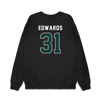 Michigan State - NCAA Football : Deuce Edwards - Vintage Helmet Premium Crewneck Sweatshirt-1