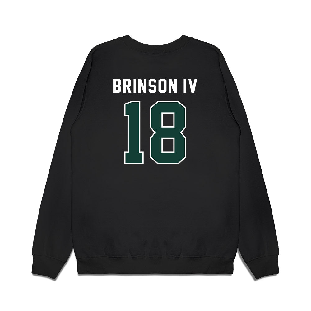 Michigan State - NCAA Football : Andrew Brinson IV - Vintage Helmet Premium Crewneck Sweatshirt-1