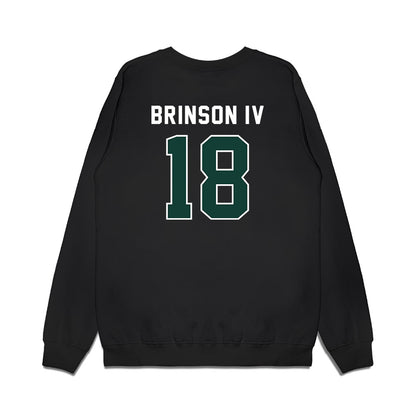 Michigan State - NCAA Football : Andrew Brinson IV - Vintage Helmet Premium Crewneck Sweatshirt-1
