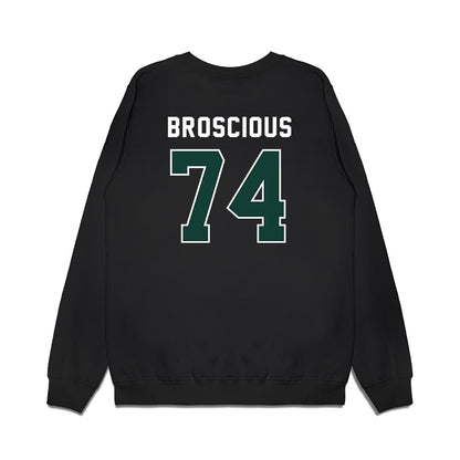 Michigan State - NCAA Football : Gavin Broscious - Vintage Helmet Premium Crewneck Sweatshirt-1