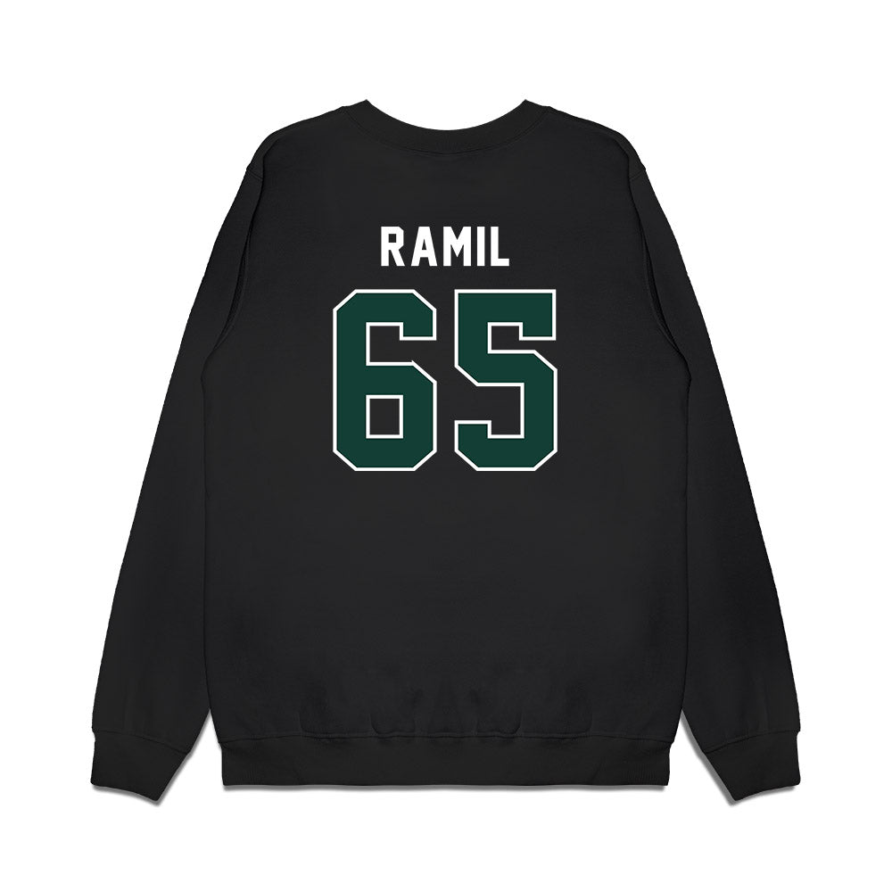 Michigan State - NCAA Football : Stanton Ramil - Vintage Helmet Premium Crewneck Sweatshirt-1