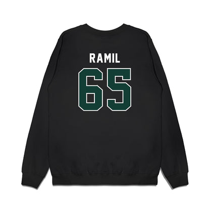Michigan State - NCAA Football : Stanton Ramil - Vintage Helmet Premium Crewneck Sweatshirt-1