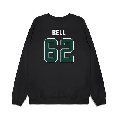 Michigan State - NCAA Football : Justin Bell - Vintage Helmet Premium Crewneck Sweatshirt-1