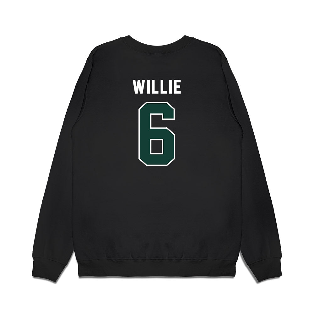Michigan State - NCAA Football : Ade Willie - Vintage Helmet Premium Crewneck Sweatshirt-1