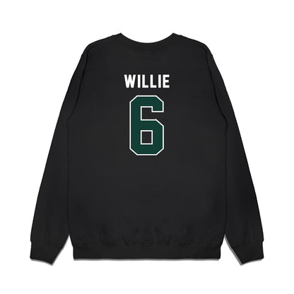 Michigan State - NCAA Football : Ade Willie - Vintage Helmet Premium Crewneck Sweatshirt-1