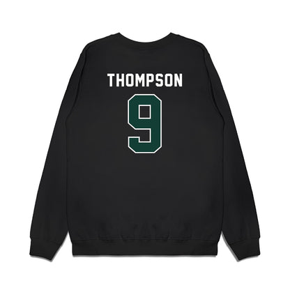 Michigan State - NCAA Football : Jalen Thompson - Vintage Helmet Premium Crewneck Sweatshirt-1