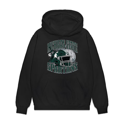Michigan State - NCAA Football : George Mullins - Vintage Helmet Premium Hooded Sweatshirt-0