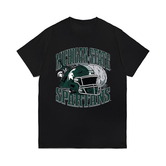 Michigan State - NCAA Football : Robert Wright Jr - Vintage Helmet Comfort Colors T-Shirt-0