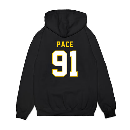Iowa - NCAA Football : Jonah Pace - Vintage Helmet Premium Hooded Sweatshirt-1