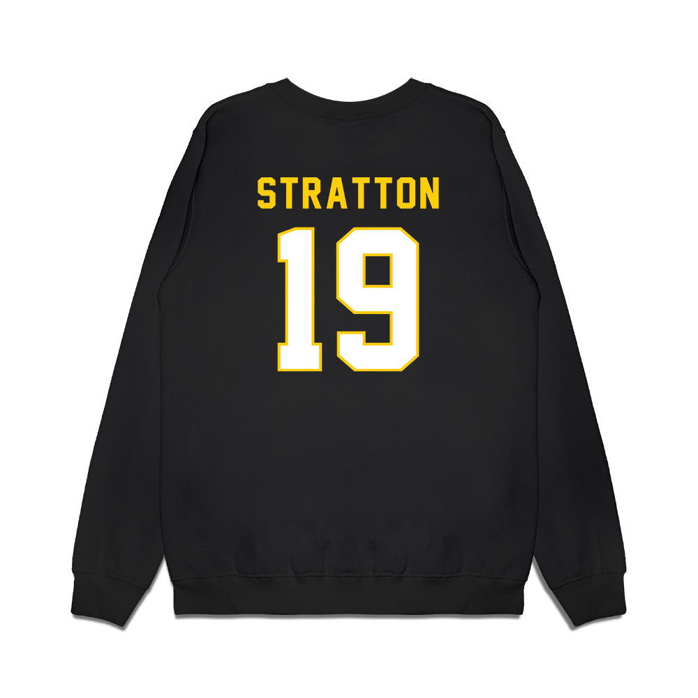 Iowa - NCAA Football : Jackson Stratton - Vintage Helmet Premium Crewneck Sweatshirt-1