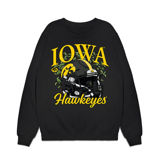 Iowa - NCAA Football : Apollo Payne - Vintage Helmet Premium Crewneck Sweatshirt-0