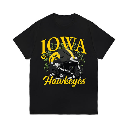 Iowa - NCAA Football : Terrence Smith - Vintage Helmet Comfort Colors T-Shirt-0