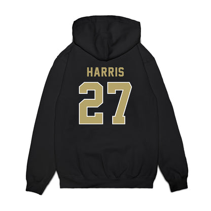 Georgia Tech - NCAA Football : Tae Harris - Vintage Helmet Premium Hooded Sweatshirt-1