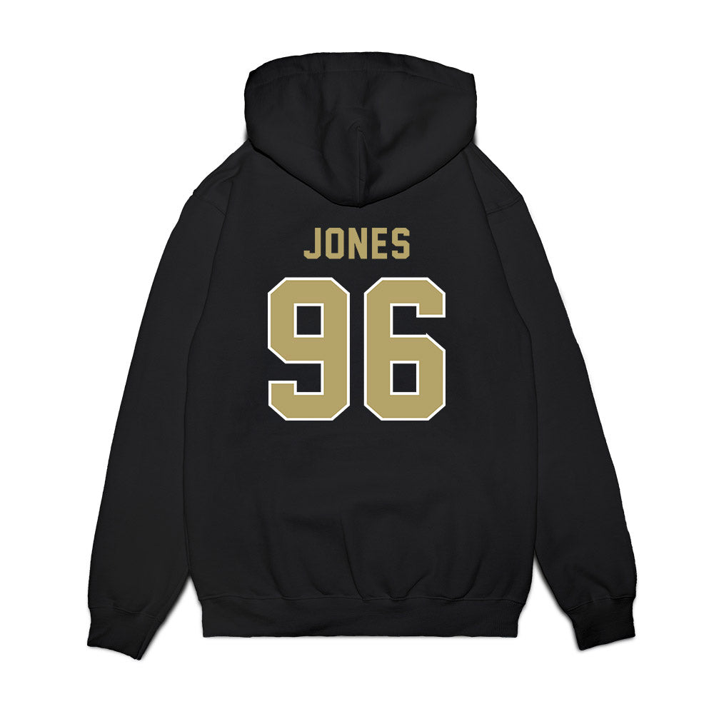 Georgia Tech - NCAA Football : Shymeik Jones - Vintage Helmet Premium Hooded Sweatshirt-1