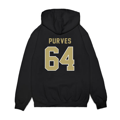 Georgia Tech - NCAA Football : Ryan Purves - Vintage Helmet Premium Hooded Sweatshirt-1