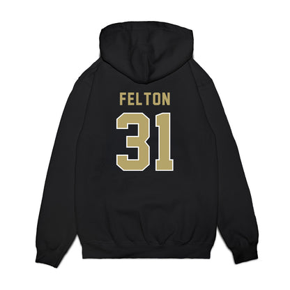 Georgia Tech - NCAA Football : Fenix Felton - Vintage Helmet Premium Hooded Sweatshirt-1