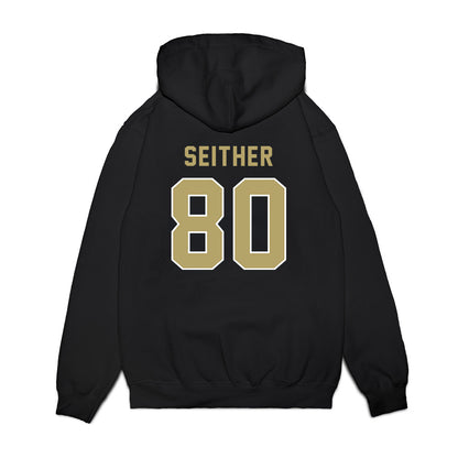 Georgia Tech - NCAA Football : Brett Seither - Vintage Helmet Premium Hooded Sweatshirt-1