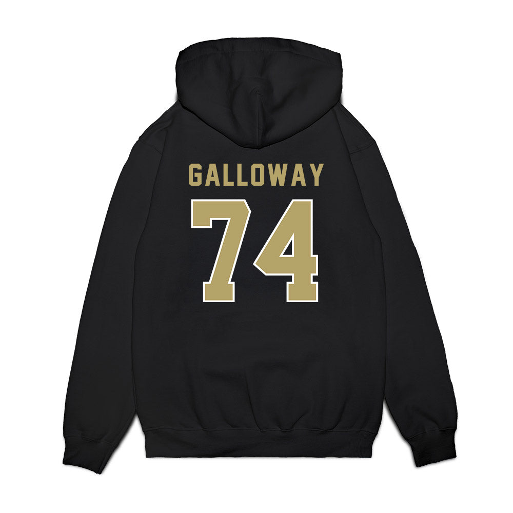 Georgia Tech - NCAA Football : Benjamin Galloway - Vintage Helmet Premium Hooded Sweatshirt-1
