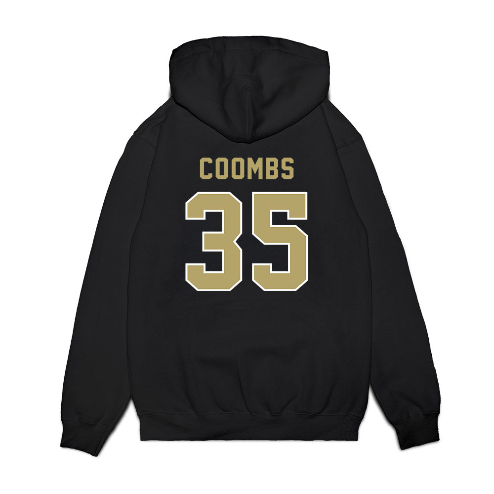 Georgia Tech - NCAA Football : Carrington Coombs - Vintage Helmet Premium Hooded Sweatshirt-1