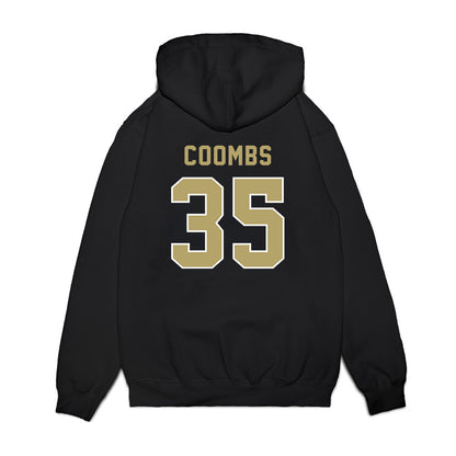 Georgia Tech - NCAA Football : Carrington Coombs - Vintage Helmet Premium Hooded Sweatshirt-1