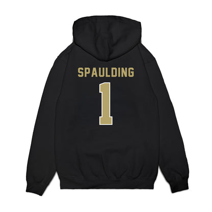 Georgia Tech - NCAA Football : Cayman Spaulding - Vintage Helmet Premium Hooded Sweatshirt-1