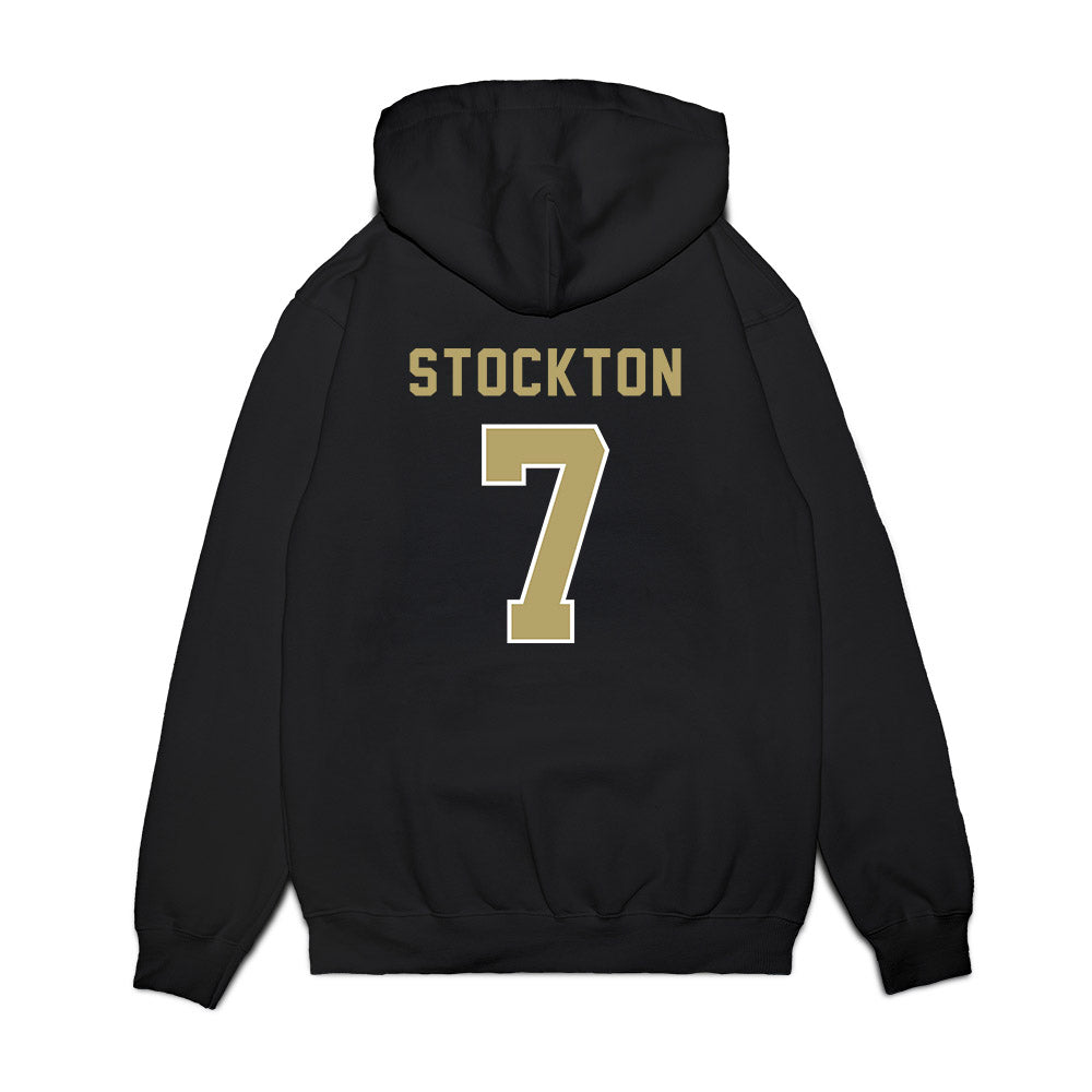 Georgia Tech - NCAA Football : Bailey Stockton - Vintage Helmet Premium Hooded Sweatshirt-1