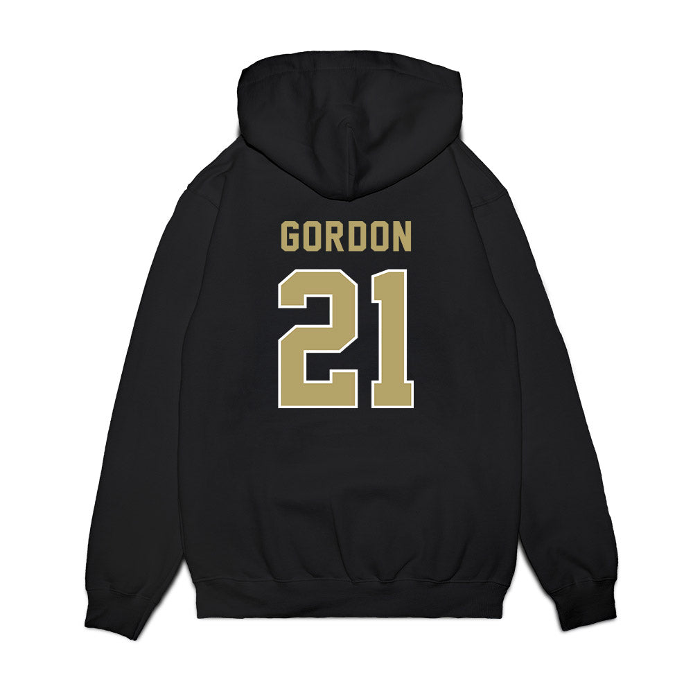 Georgia Tech - NCAA Football : Daylon Gordon - Vintage Helmet Premium Hooded Sweatshirt-1