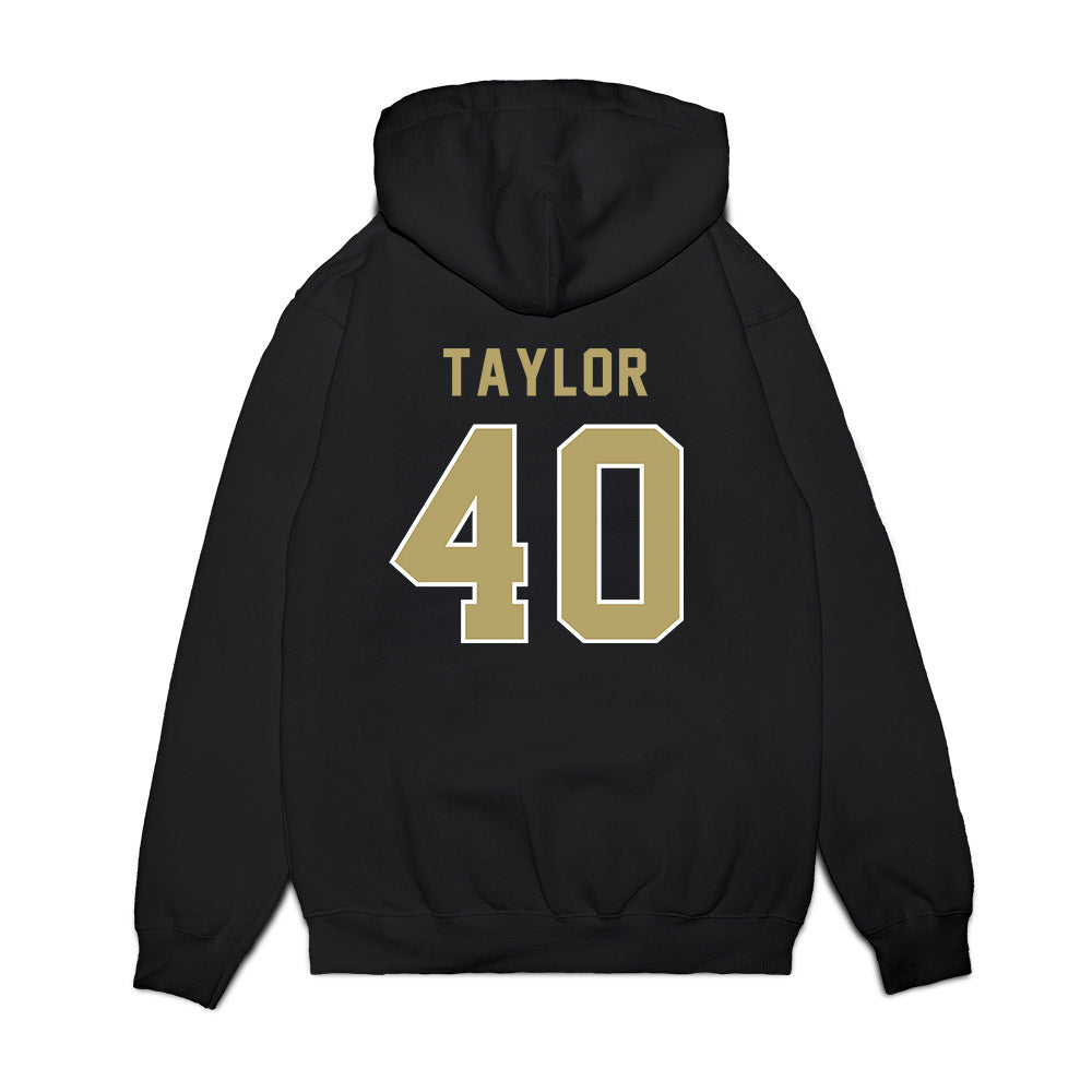 Georgia Tech - NCAA Football : Joshua Taylor - Vintage Helmet Premium Hooded Sweatshirt-1
